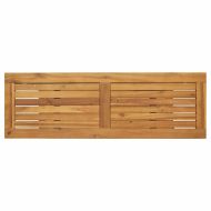 Външна маса със съхранение Естествен и черен 110 x 35 x 75 cm