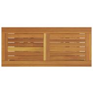 Външна маса със съхранение Естествено и сиво 80 x 35 x 75 cm