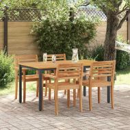 Открити маси Естествен и черен 150 x 90 x 75 cm