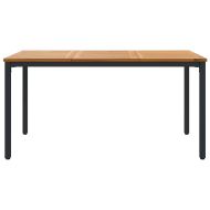 Открити маси Естествен и черен 150 x 90 x 75 cm