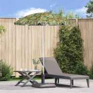 Плажен чадър Зелен 206 x 206 x 212 см Полиестер и метал