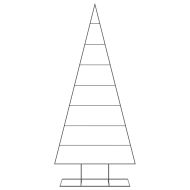 Метална коледна елха за декорация черна 210 см