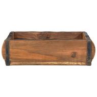Поднос 4 pcs Кафяво 29 x 31 x 10 см Солидно възстановено дърво