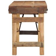 Пейки Кафяво Масивна дървесина