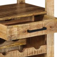 Кухненска количка Кафяво 55 x 40 x 80 см Солидно мангово дърво