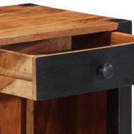 Нощен шкаф Кафяво 40 x 35 x 50 см Акациево дърво масив