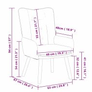 фотьойл Виненочервен 63 x 67 x 94 см Тъкан Шерпа
