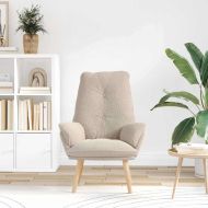 фотьойл Светлосиво 61 х 78 х 98 см Тъкан Шерпа