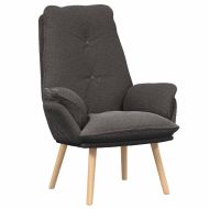 фотьойл Тъмен сив 61 х 78 х 98 см Тъкан Шерпа