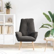 фотьойл Тъмен сив 61 х 78 х 98 см Тъкан Шерпа