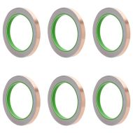 Двуостра медна лента 6 pcs Мед 2000 x 1 см Мед