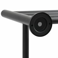 Держач за кърпи Черно 61 x 23 x 17 см Неръждаема стомана