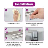 Держач за кърпи Сребрист 40 x 9 x 4 см Неръждаема стомана