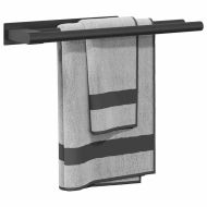 Держач за кърпи Черно 40 x 9 x 4 см Неръждаема стомана