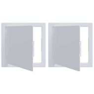 Панели за достъп 2 pcs Бяло 15 x 15 x 2 см ABS пластмаса