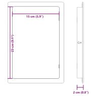 Панели за достъп 2 pcs Бяло 23 x 15 x 2 см ABS пластмаса