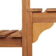 Квадратна Открита Вана Ограждение Кафяво 230 x 230 см