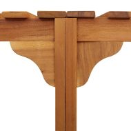 Ограждение за кръгла гореща вана Кафяво Ø275 см