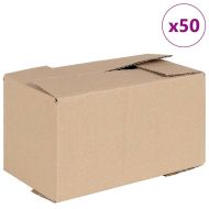 Сгъваема кутия 50 pcs Кафяво 24 x 13 x 13 см Картон