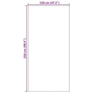 Мат за врата Друг Циан и Черен 120 x 250 cm Полиамид и PVC