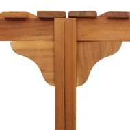 Кръгъл открит горещ басейн Кафяво 252 x 112 x 55.5 см