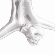 Скулптура Сребрист 22 x 8 x 25 см Алуминий