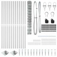 Ограда за пасища Сребрист 50 x 1.2 m Поцинкована стомана