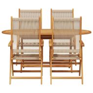 Комплект за хранене в градината 5 pcs Бежово