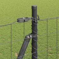 Оградa с колчета Сив 1.4 x 10 m Стомана