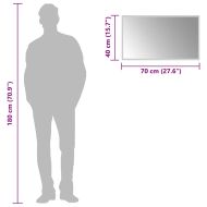 LED огледало за баня, 70x40 см