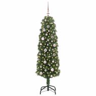 С изкуствено коледно дърво с 150 LED светодиода Зелен 150 cm