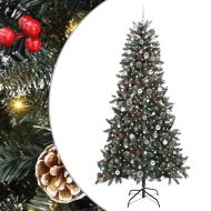 С изкуствено коледно дърво с 300 LED светодиода Зелен 240 cm