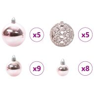 Изкуствено коледно дърво с хингед Бяло 120 cm PE и PVC