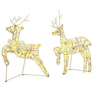 LED елени с 40 LED светодиода 5 pcs Златист PET