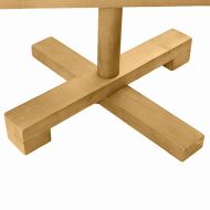 Дървено Коледно Дърво Кафяво 180 cm Борово дърво масив