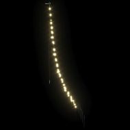 LED коледна елха с колчета за земя Топло бяло 182 см Метал