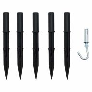 LED коледна елха с колчета за земя Синьо 511 см Метал