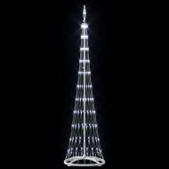 LED Коледна Елха с поставка Хладно бяло 51 х 51 х 190 см Метал