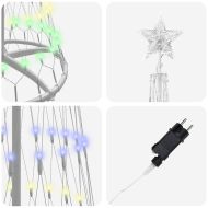 LED Коледна Елха с поставка Многоцветен 70 х 70 х 250 см Метал