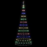 LED Коледна Елха Многоцветен 100 х 100 х 250 см Метал