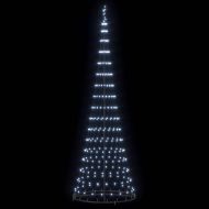 LED Коледна Елха Хладно бяло 100.5 х 100.5 х 302.5 см Метал