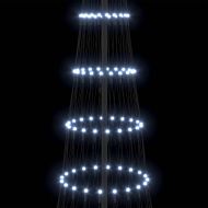 LED Коледна Елха Хладно бяло 100.5 х 100.5 х 302.5 см Метал