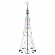 LED Коледна Елха Многоцветен 100.5 х 100.5 х 302.5 см Метал