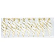 Коледна спирална топка 40 pcs Златист Пластмаса