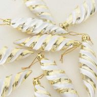 Коледна спирална топка 40 pcs Златист Пластмаса