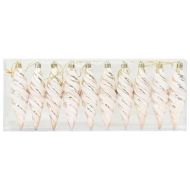 Коледна спирална топка 40 pcs Шампанско Пластмаса