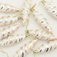 Коледна спирална топка 40 pcs Шампанско Пластмаса