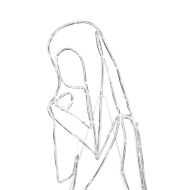 Светеща ясла с 550 LED светодиода Многоцветен 112 x 72 см ПВЦ