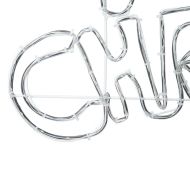 Коледен знак с 240 LED светодиода Многоцветен 100 x 50 cm ПВЦ