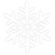 Коледна снежинка Синьо 55.5 x 55.5 x 0.75 см ПВЦ